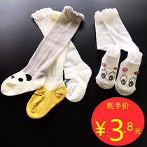Over Knee Not Legged Baby Long Cylinder Socks Summer Thinly Long Leg Socks Anti-mosquito Pure Cotton Newborn Baby Mesh Socks