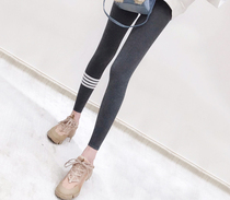 Spot 2021 autumn and winter thick a box of two pairs of one black and one gray good wearing leggings