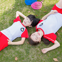 2019 new kindergarten garden clothes summer graduation clothes Primary school uniforms sportswear class clothes short-sleeved baseball clothes