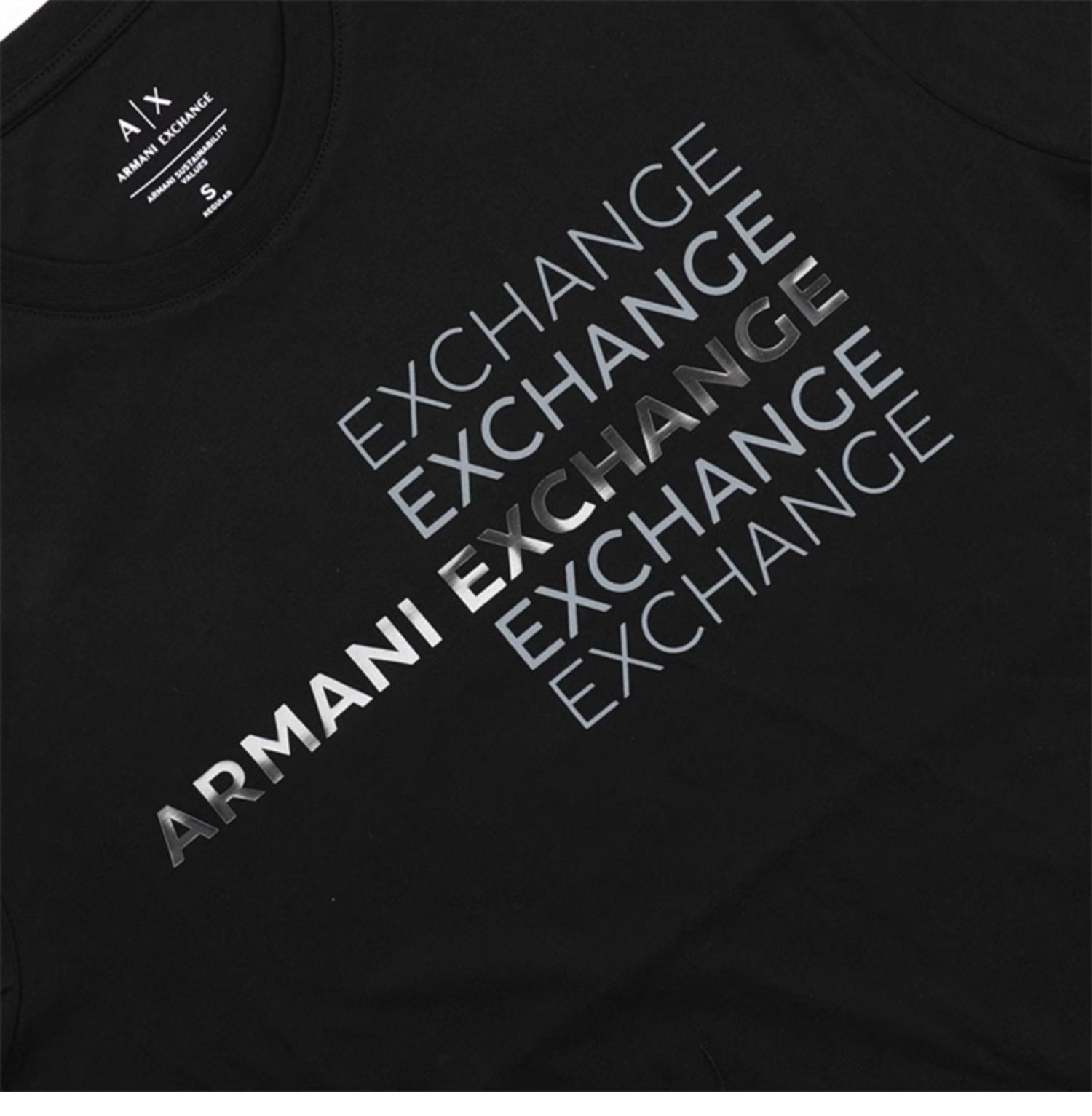 armani exchange ax阿玛尼 男士时尚纯棉短袖t恤3dztac zj9tz