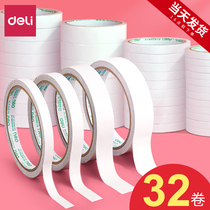 Deli Reversible Adhesive High Viscosity Paper Tape Force Fastening Wall Car Patch No Trace Sponge No Trace Handbag Reversible Foam Adhesive Tape Transparent Kids Handmade Stationery Adhesive