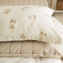 (Home Pose) Healing Ensemble Pure Cotton Double Bed 4 pieces of pure cotton full cotton 1 8 m bed linen BJ