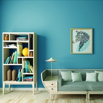 Lake blue vegan seamless wall cloth Sky blue ins wind bedroom living room sofa background wall cloth modern minimalist