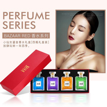 BAZAAR RED BALLET RED LITTLE FAIRY Gold Perfume Gift Boxes LASTING NATURE FRESH 40 ml X 4 bottles