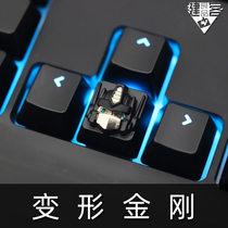 Transformers Electric Film and Television Peripheral Optimus Prime Mechanical Keyboard Zinc Aluminum Alloy is a transparent R4 key cap key Stone