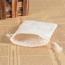 20x28cm Lace cotton bag drawstring bundle pocket Jewelry bag Herbal bag bag can be customized logo