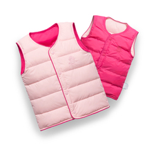 Baby down vest Childrens horse clip vest Baby boy middle child thin autumn and winter timid child girl