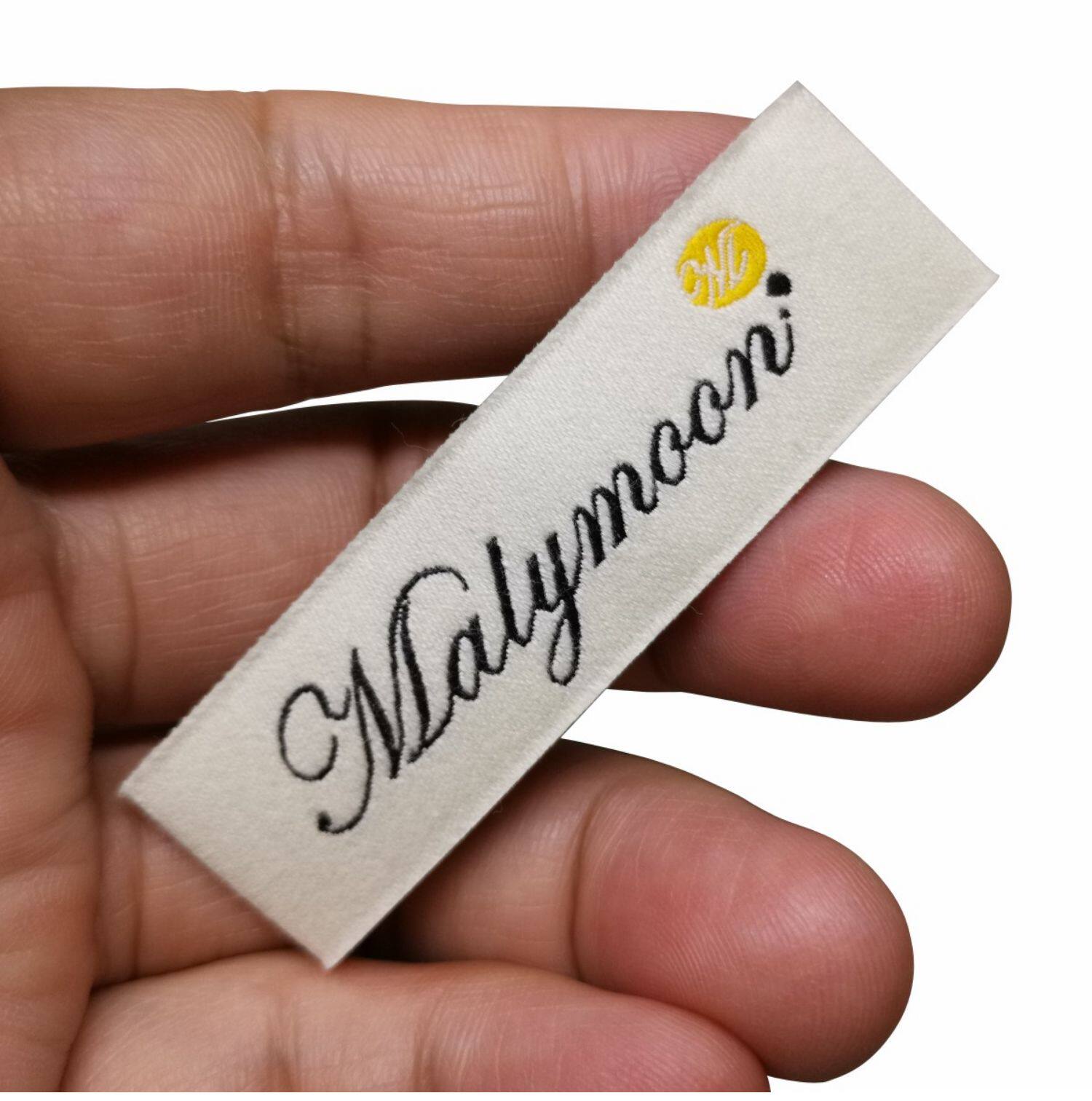 领标订做 高密度服装织唛定制布标 家纺标签童装女装洗水标定