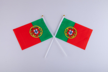 No 8 14*21cm Portuguese hand flag Chinese flag Foreign flag string flag bunting fan supplies