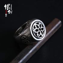 goodart ring cherry blossom ring handmade 925 sterling silver mens vintage hip hop personality hiphop