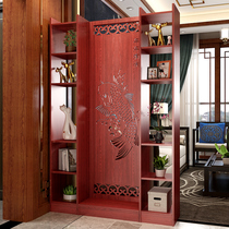 Original Chinese porch cabinet wine cabinet Hall cabinet living room partition cabinet decoration cabinet simple modern double-sided screen seat screen