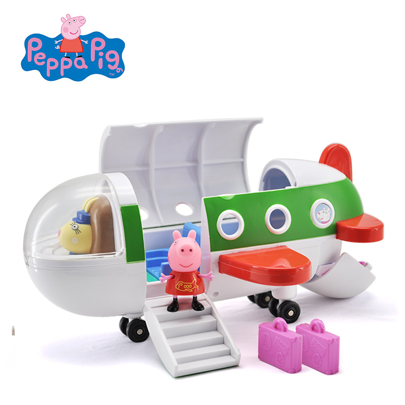 小猪佩奇peppapig粉红猪小妹佩佩猪男女过家家玩具喷射机产品展示图4