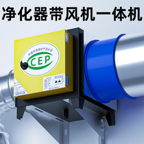 Smoke Purifier Hotel Catering Commercial kitchen small filter electrostatic smoke separator in one-in-one machine belt fan