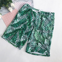 Beach pants mens tide loose comfortable slim quick dry five-point pants hot spring swimming travel holiday leisure size tightness