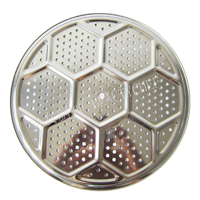 优质不锈钢蒸片 蒸盘蒸架蒸屉蒸笼片蒸锅蒸篦子32/34/36/38/40cm