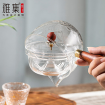 Yagi tea set moon seal side pot glass cooking teapot mini electric pottery stove white tea breiler household teapot