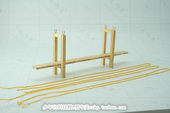 斜拉桥 木制diy科技小制作 手工制作 木制 拼装模型 小发明材料