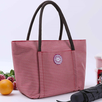 Lunch box bag thickened portable lunch bag Mommy large satchel student with rice bag Canvas waterproof small cloth bag bag