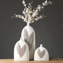 Retro American flower arrangement art vase Nordic living room TV cabinet decoration decoration New Chinese creative home accessories