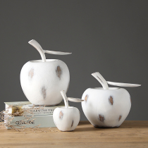 Nordic small apple decoration Creative American room wine cabinet light luxury entrance home decoration on desktop coffee table