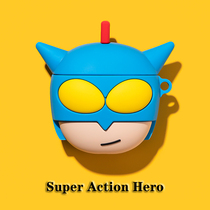 Creative dynamic Superman Airpods2 protective sleeve suitable for Pro3 generation Apple Bluetooth headphone shell soft silicone cartoon