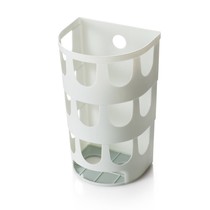 Kitchen finishing garbage bag storage box hollow suction Wall household bag storage box kitchen storage rack