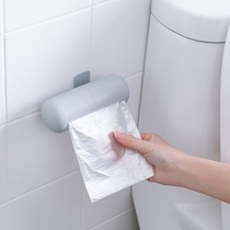 Capsule shaped kitchen finishing garbage bag storage box viscose suction Wall household bag storage box kitchen storage rack