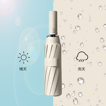 Sunny and rain dual-purpose automatic umbrella male simple series large folding parasol female summer parasol sunscreen UV protection