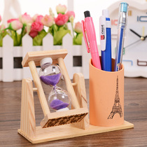Primary school prizes pen holder gifts creative kindergarten prizes practical ornaments hourglass June 1 Childrens Day A450