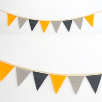 ins Childrens room atmosphere flag diy fabric game house Toy decoration Reading corner pennant small string flag