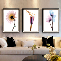 European living room decoration painting sofa background wall hanging painting vertical porch corridor aisle triptych restaurant painting