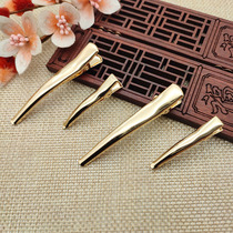 Color-preserving glossy curved one-word clip duckbill clip wrapped around flowers diy ancient style handmade Hanfu hair accessories hairpin accessories material