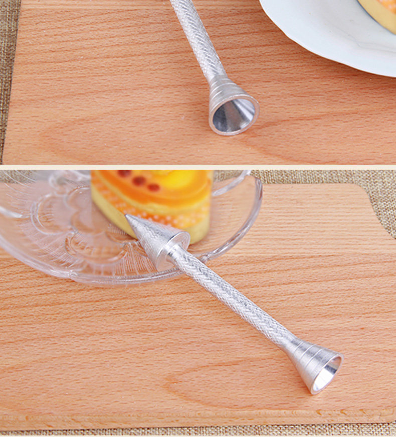 【爱满屋】裱花棒铝合金裱花托钉针韩式裱玫瑰花蛋糕裱花工具