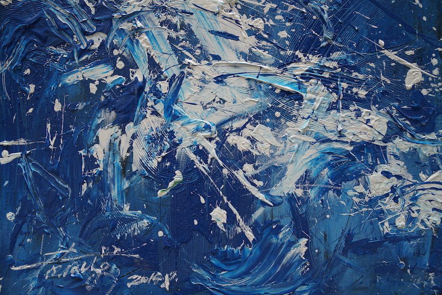 黄凤荣《朗朗》-油画布面