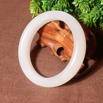 High-end enterprise boutique Hetian jade Qinghai mountain material white jade new bracelet hot sale promotion feedback to the world Yuyou h