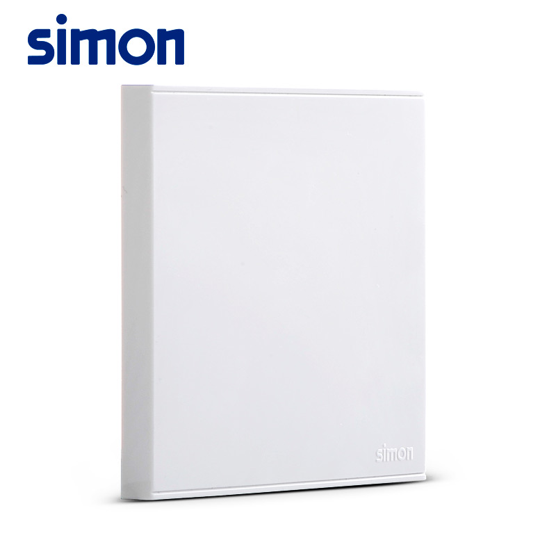 西蒙E6系列86型墙壁开关插座空白安装面板白板盖板空白挡板板雅白产品展示图1
