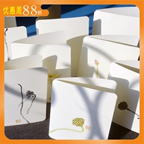 Zen bird language flower fragrance Chinese style birthday business classical simple company Event Card high-end Mid-Autumn greeting card