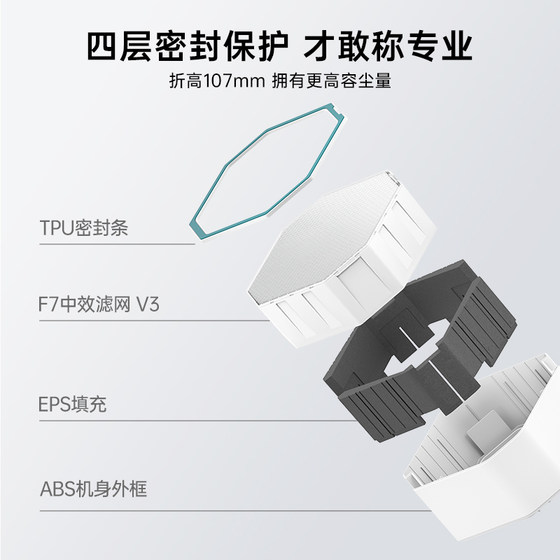AirProce 공기 청정기 F7 초기 효과 HEPA 필터 V3 표준 AI-600/730 하단 레이어 AirProce 공기 청정기 F7 초기 효과 HEPA 필터 V3 표준 AI-600/730 하단 레이어