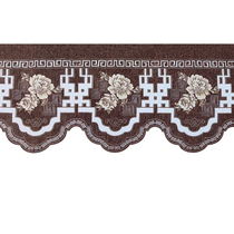 Chenille blackout curtain curtain curtain head finished Velcro-free sunshade bedroom living room decoration veil head custom