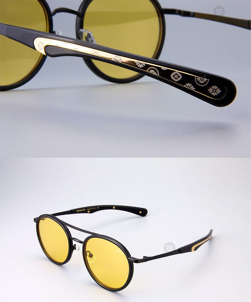 潮牌evisu福神2039太阳镜墨镜男女圆框复古v包邮日本大m新款眼镜