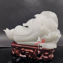 Natural Jade Cabbage Pendulum Pieces Jade Cabbage Living-room Home Counter Adornment Shop Opening Gift Giving Gifts 100 Cairoy