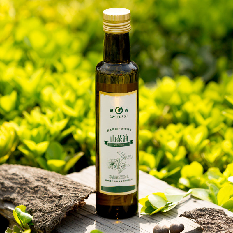 绿达野生纯正茶油250ml天然山茶油护肤茶籽油一