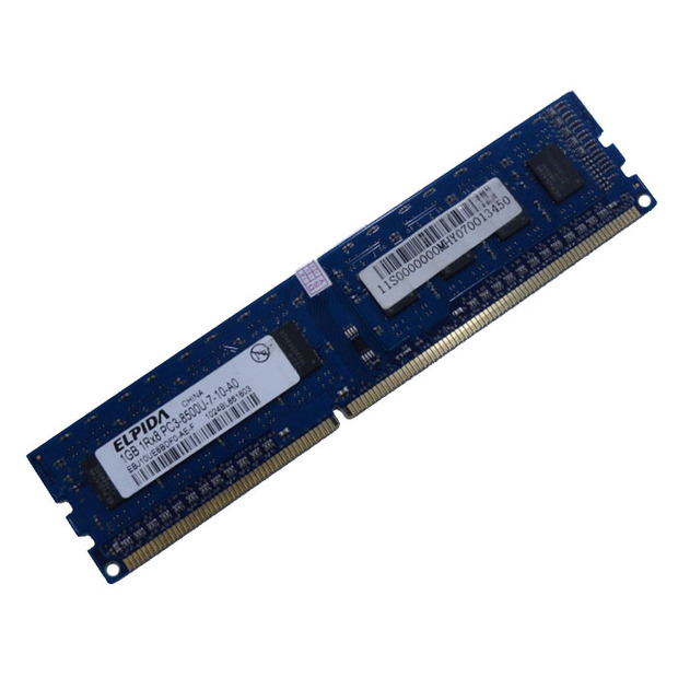 尔必达ddr3 1066 1g 台式机内存条elpida pc3-8500u兼容1333 1067