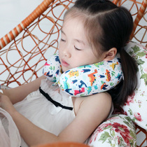 Baby U-shaped neck pillow Memory cotton pillow Baby baby car travel neck pillow Parent-child partial head pillow fit