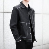 Jacket Mens Spring Autumn Season New Turnover Business Casual 100 Hitch High-end Mens Jackets Mature And Heavy Loads Clothes