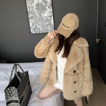 yuuz2022 autumn and winter new Spanish imported Tuscan fur coat womens sheep shearling coat