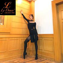 LYDIANCE Latin Dance Training lacing Gymnastics Suit Jacket Crotch with buckle