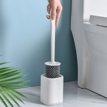 Toilet brush no dead corner washing toilet brush hanging wall type long handle brush to blind corner cleaning set wipe toilet artifact
