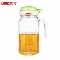 Lilac glass oil pot anti-leakage soy sauce bottle vinegar pot set kitchen seasoning bottle fragrant oil tank oil bottle size