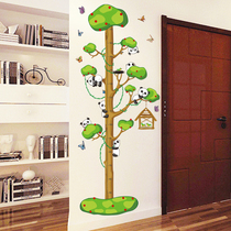 Removable Panda Baby Height Sticker Cartoon Cartoon Children Animal Kindergarten Amount Height Sticker Wall Sticker